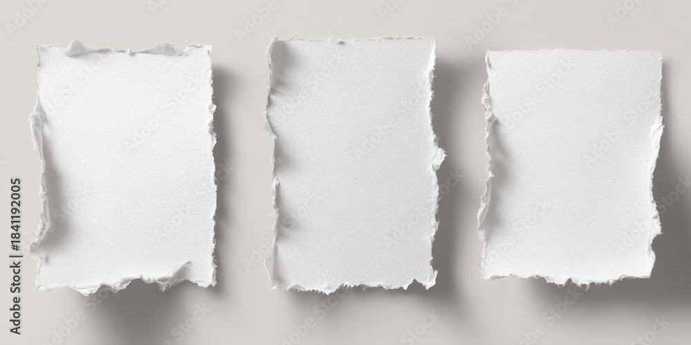 Fototapeta premium Torn Paper Texture Background for Branding and Design