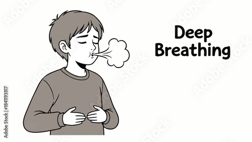 Child Deep Breathing Exercise for Calmness and Relaxation