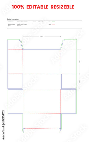 custom  dimensions tuck end box variations trans dieline template box dieline die lines packaging custom dieline  box cardboard box dieline pizza box dieline printable product packaging layout,
