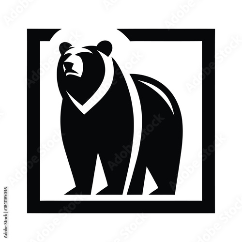 Abstract Bear Logo Icon Vector