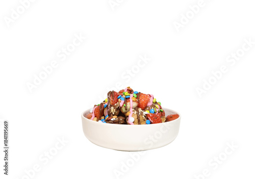 bubble waffle ona a plate