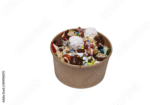 bubble waffle ona a plate