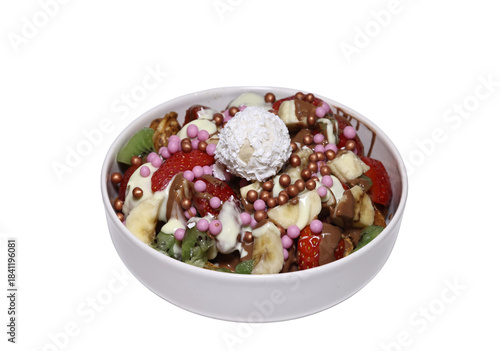 bubble waffle ona a plate