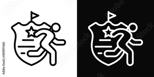 Betrayal Icon White And Black Background Style