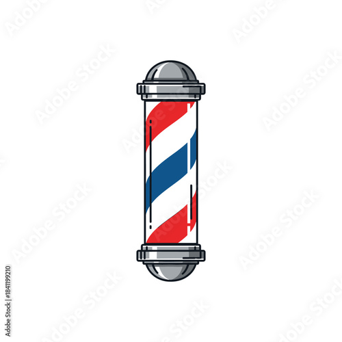 Set of 12 barbershop icons isolated on white background. 12 Barbershop and haircuts salon design elements. Vector illustration 10 eps.