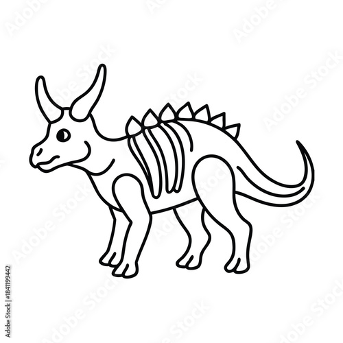 A cute cartoon illustration of a wild kangaroo mammal silhouette drawing