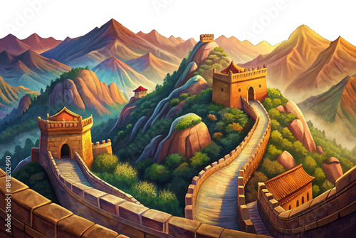 The Great Wall stretches across mountain ridges with stunning winter light and historic stonework, offering one of the most iconic travel experiences in Asia