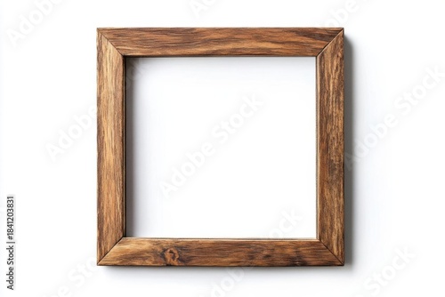 Capture Memories With Rustic Wooden Photo Frame Displaying Personal Art