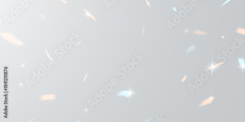 Light effect and zigzag ribbon falling from above on beam, swirl vector.