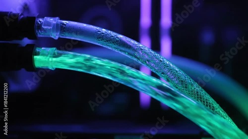High Performance Gaming PC Water Cooling System and Thermal Management