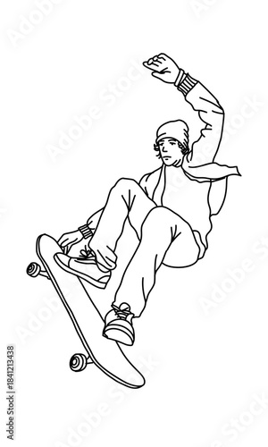 man on skateboard