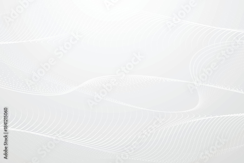 Abstract white and gray smooth waves form a clean minimal background, perfect for modern designs.