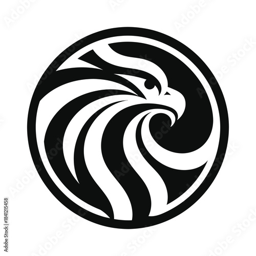Stylized Mythical Griffin Logo Icon Vector Collection