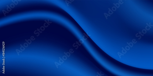 Abstract vector background luxury blue cloth or liquid wave or wavy folds of grunge silk texture satin velvet material, luxurious background or elegant wallpaper
