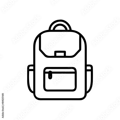 Lifestyle backpack icon transparent background