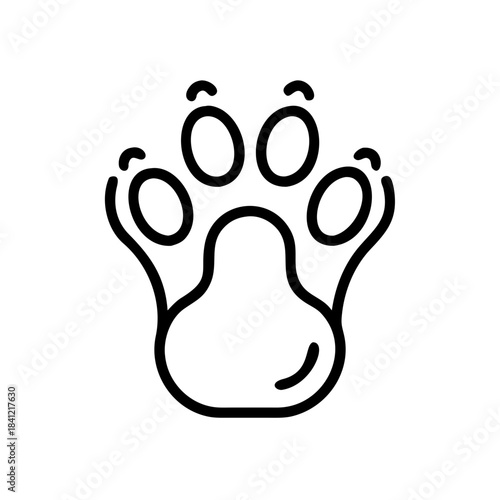 Lifestyle cat paw icon transparent background