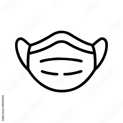 Lifestyle face mask icon transparent background