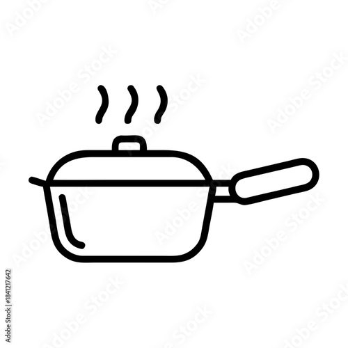 Lifestyle cooking pan icon transparent background