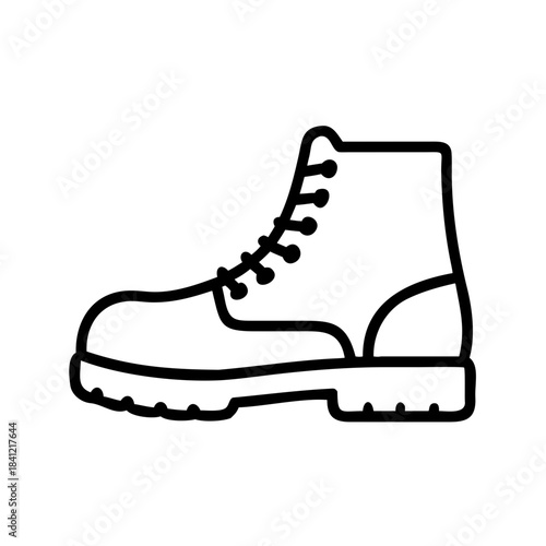 Lifestyle hiking boots icon transparent background