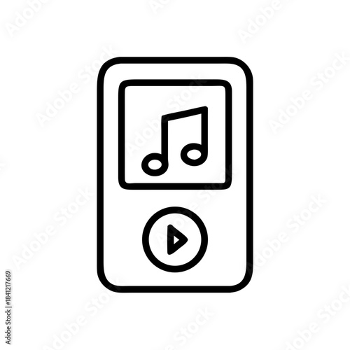 Lifestyle music player icon transparent background
