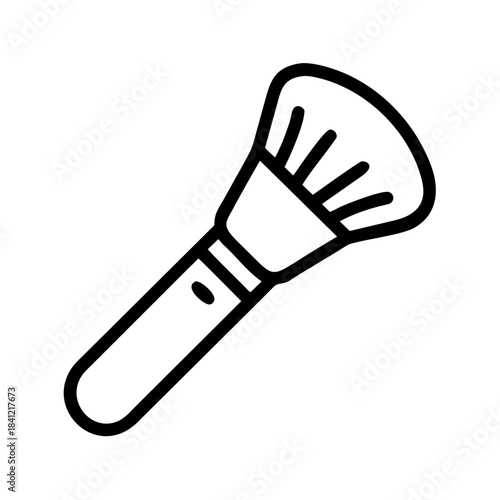 Lifestyle makeup brush icon transparent background