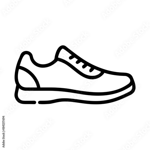 Lifestyle running shoes icon transparent background