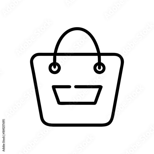 Lifestyle shopping bag icon transparent background