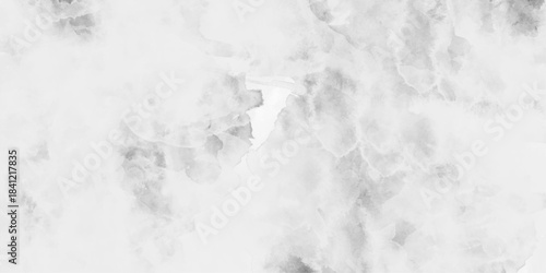 White watercolor background painting with cloudy distressed texture, old grainy distressed watercolor paint stains and blotches, Black and white watercolor texture,