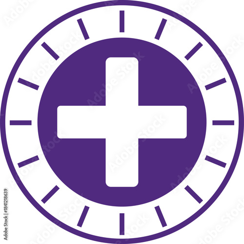 Modern Plus Icon Vector – Minimalist Add Symbol Design for Apps, UI, and Web Interfaces, Simple Plus Sign Vector – Clean Editable Add Button Icon for Mobile and Graphic Design Flat Plus Symbol Vector