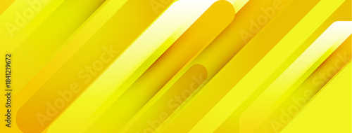 Abstract yellow lines create dynamic background. Gradient shades offer modern visual appeal. Simple, clean design.