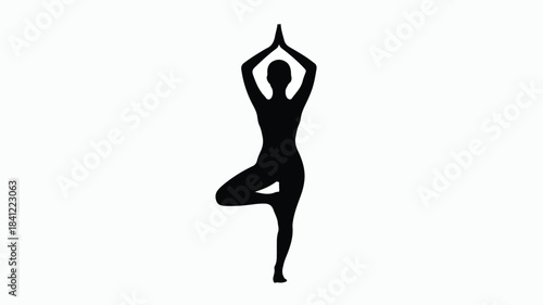 Elegant Yoga Silhouette Pose