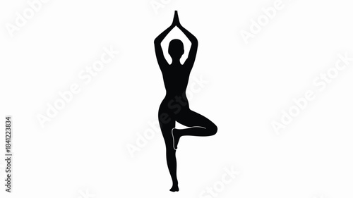 Elegant Yoga Silhouette Pose