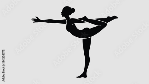 Elegant Yoga Silhouette Pose