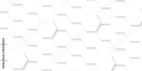 Abstract background with hexagons Abstract hexagon polygonal pattern background vector. seamless bright white abstract honeycomb background.	
