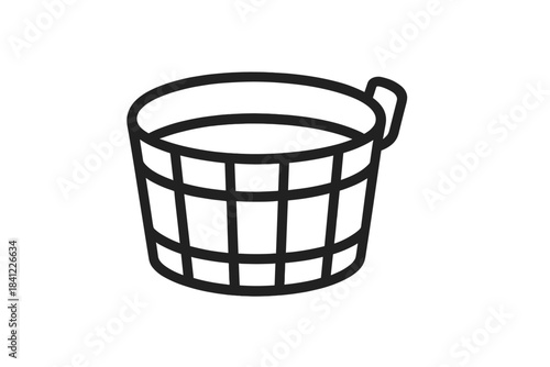 Traditional wooden bucket or pail used for carrying water or as a sauna accessory