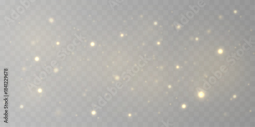 Soft golden dust cloud glows with radiant highlights and gentle motion. The luminous flow adds elegance and luxurious atmosphere. Perfect for high-end branding VECTOR