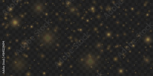 Radiant golden dust flows in smooth luminous waves. The glowing particles enhance elegance, warmth, and magical effect. Perfect for luxury abstract compositions VECTOR