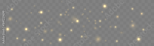 Warm golden stardust drifts gently with soft glow and sparkle. The luminous motion enhances elegance and fantasy feel. Perfect for festive and luxury visuals VECTOR
