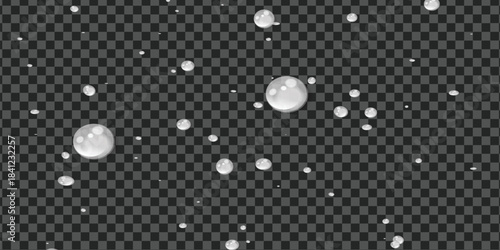 Transparent Water Droplets Overlay – Realistic Liquid Drops, Wet Effect, Condensation Texture for Photo Editing, Design, Rain and Moisture Background Elements