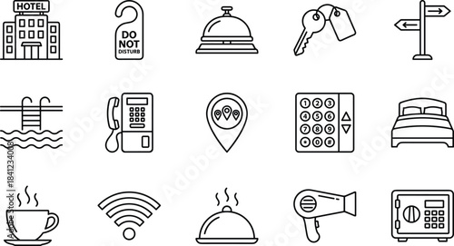 Business Planning, Task Management, and Productivity Line Icons Set, Checklist, Schedule, Education, Agreement, Strategy, Vector Outline Illustration