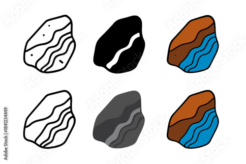 Meteorite Shard Art. Close-up of iron meteorite shard with visible fusion crust and metallic sheen, abstract minimal vector design