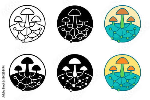 Cryptobiotic Unity Art. Conceptual visualization of cryptobiotic community as living network of protection and balance, merging