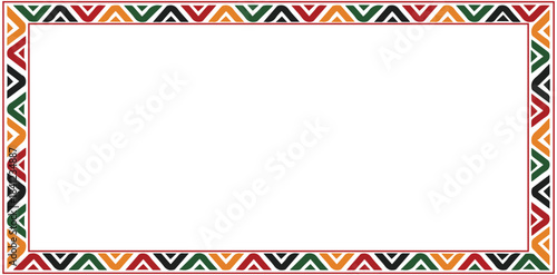 Blank history Card Pattern Banner Vector Design, Black month frame,
Decorative Borders And Frames, Juneteenth Frame with space for text, 
colorful abstract rectangle Border frame