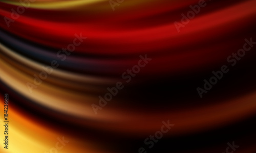 Vibrant abstract composition featuring flowing light streaks in red, orange, and gold hues. A dynamic, energetic mood with smooth motion blur and rich color gradients.
