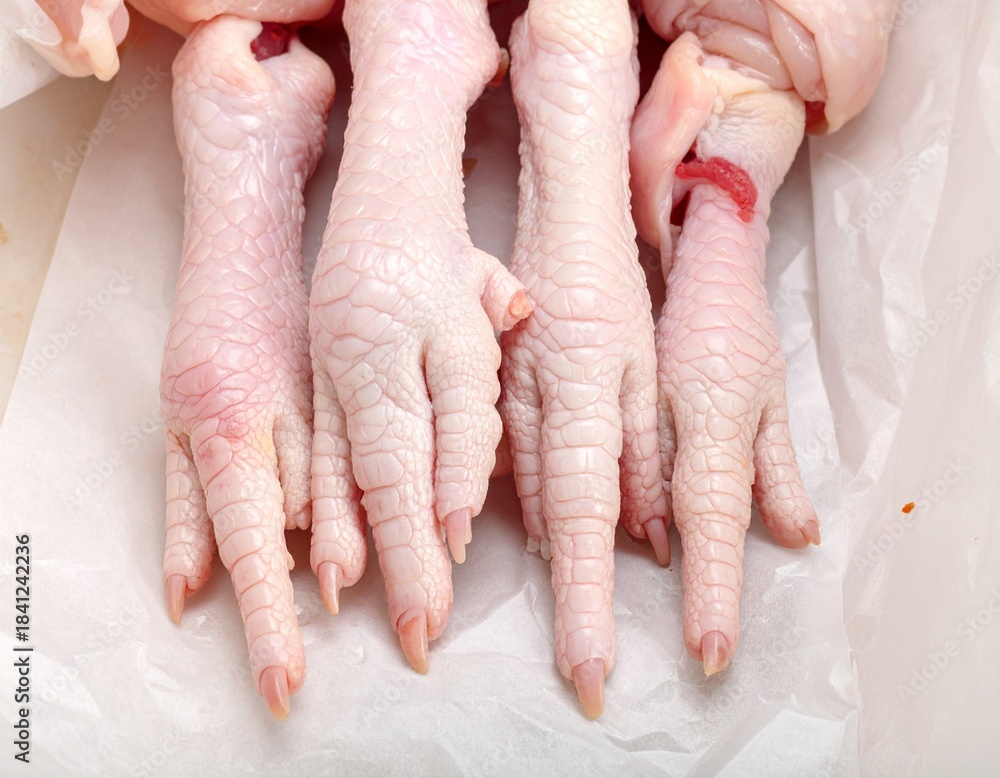 Fototapeta premium fresh chicken feet