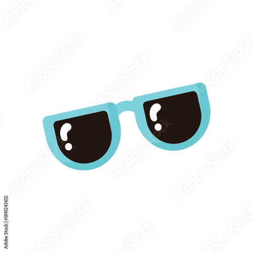 Blue Sunglasses Illustration