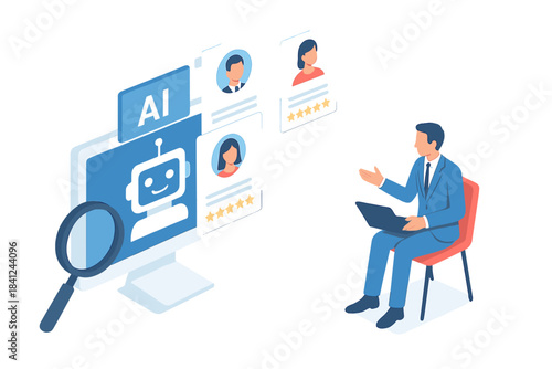 Automated system using artificial intelligence to screen job candidates