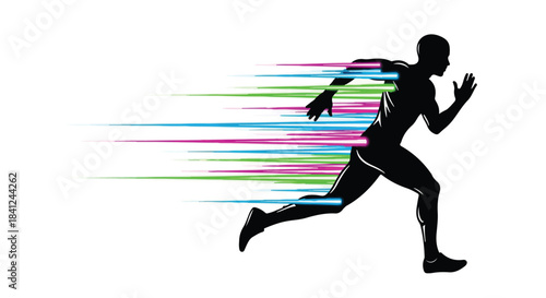 silhouette of a young woman dancing