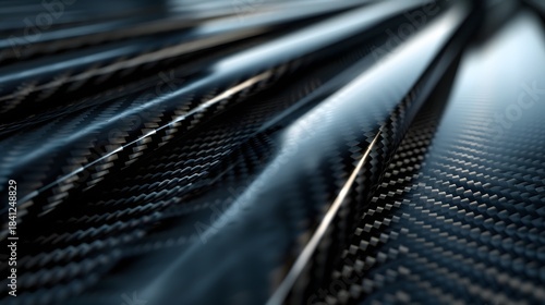 カーボンファイバーの質感テクスチャ ハイテク素材背景