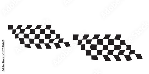 Race flag background. Checkered flag. Black and white checker. Finishing flag.